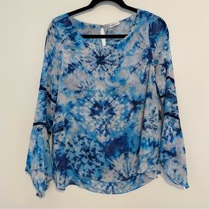 Sioni Flowy Tie Dye Long Sleeve Shirt